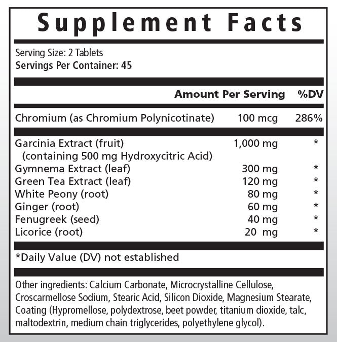 Metassist Supplement Facts